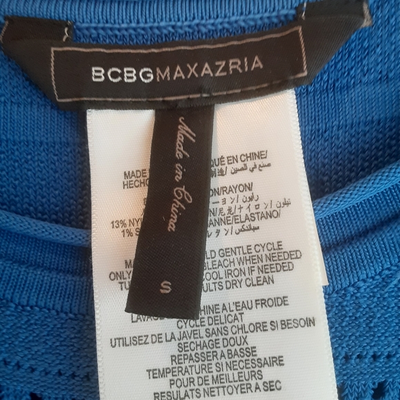 BCBG Maxazria Bandage Electric Blue Dress S - Picture 6 of 12